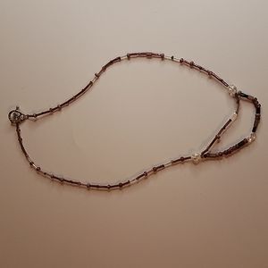 Beaded purple necklace jlg9